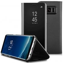 Луксозен калъф Clear View Cover с твърд гръб за Samsung Galaxy Note 8 N950 - черен