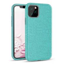 Силиконов калъф / гръб / TPU за Samsung Galaxy A31 - тюркоаз / брокат