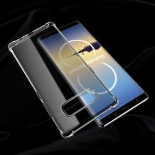 Луксозен силиконов калъф / гръб / TPU ROCK Fence S Series за Samsung Galaxy Note 8 N950 - прозрачен