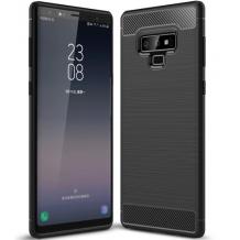 Силиконов калъф / гръб / TPU за Samsung Galaxy Note 9 - черен / carbon