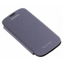 Оригинален кожен калъф Flip Cover за Samsung Galaxy S3 i9300 - тъмносин тефтер