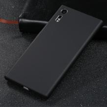 Силиконов калъф / гръб / TPU за Sony Xperia XZs - черен / мат
