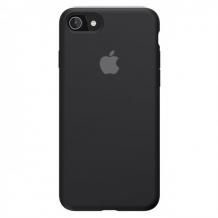Луксозен силиконов гръб Silicone Case за Apple iPhone 5 / iPhone 5S / iPhone SE - черен