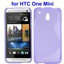 Силиконов гръб / калъф / ТПУ S-line за HTC One Mini M4 - лилав