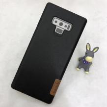 Луксозен твърд гръб със силиконов кант G-Case Dark Series за Samsung Galaxy Note 9 - черен