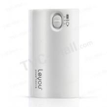 Външна батерия Power Bank / Leyou LY-680 за iPhone iPod Samsung HTC LG - 5200mAh / бяла