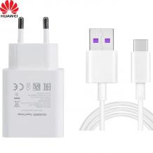 Оригинално зарядно устройство Huawei Super Charge Type-C 220V 4.5V 5A за Huawei P20 Lite / P20 Pro / Mate 20 Pro / Mate 20