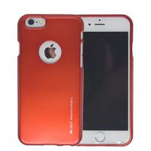 Луксозен силиконов калъф / гръб / TPU Mercury GOOSPERY Jelly Case за Apple iPhone 7 - червен