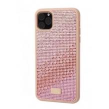Луксозен твърд гръб Swarovski за Apple iPhone 11 Max - Rose / камъни 