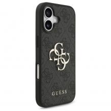 Оригинален калъф / гръб / GUESS 4G Classic Logo кейс за iPhone 17 (6.3) - черен