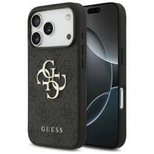 Оригинален калъф / гръб / GUESS 4G Classic Logo кейс за iPhone 17 Pro Max - черен