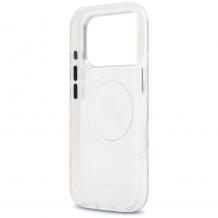 Оригинален калъф / гръб / Karl Lagerfeld Glitter кейс с безжично зареждане MagSafe за Apple iPhone 17 Pro Max (6.9) - прозрачен / Karl and Choupette