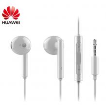 Оригинални стерео слушалки / Earphones Headphone with Remote & Microphone / за Huawei - бели