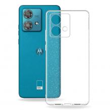 Луксозен силиконов калъф / кейс / Crystal Case TPU за Motorola Moto Edge 60 Fusion - прозрачен / брокат
