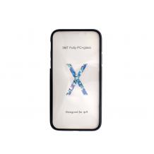 Луксозен твърд гръб 2in1 360° Full Cover за Samsung Galaxy A71 - черен / 2 части / лице и гръб  