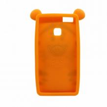 Силиконов калъф / гръб / TPU 3D за Huawei P10 Lite - оранжев / тигър