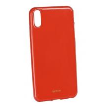 Луксозен силиконов калъф / гръб / TPU Roar LA-LA Glaze Series за Huawei P20 - червен / брокат