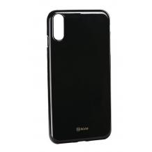 Луксозен силиконов калъф / гръб / TPU Roar LA-LA Glaze Series за Huawei P20 - черен / брокат