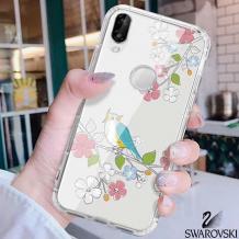 Силиконов калъф / гръб / TPU за Huawei P Smart Plus - прозрачен / птички / 1