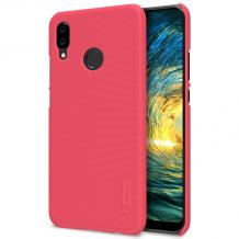 Луксозен твърд гръб Nillkin за Huawei P20 Lite - червен