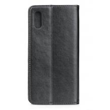 Кожен калъф Flip тефтер Flexi Magnet Book със стойка за Huawei P20 - черен