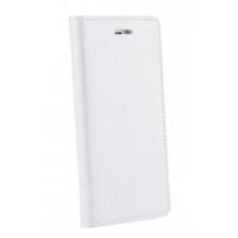 Кожен калъф Flip тефтер Flexi Magnet Book със стойка за Huawei P20 - бял