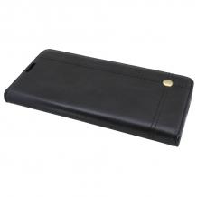 Луксозен кожен калъф Flip тефтер Prestige Book със стойка за Huawei P20 - черен / Flexi