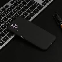 Луксозен силиконов гръб Silicone Cover за Huawei P40 Lite - черен