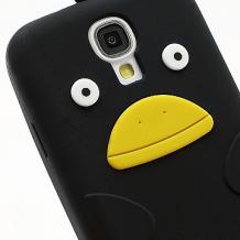 Силиконов предпазен калъф / гръб / TPU 3D за Samsung Galaxy S4 I9500 / Samsung S4 I9505 - Angry Bird / черен