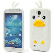 Силиконов предпазен калъф / гръб / TPU 3D за Samsung Galaxy S4 I9500 / Samsung S4 I9505 - Angry Bird / бял