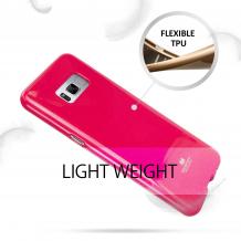 Луксозен силиконов калъф / кейс / TPU Mercury GOOSPERY Jelly Case за Samsung Galaxy S8 G950 - розов