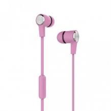 Стерео слушалки Yookie YK990 / handsfree / 3.5mm за смартфон - Rose