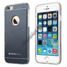 Луксозен твърд гръб TOTU DESIGN Jaeger Series+Hardshell за Apple iPhone 5 / iPhone 5S / iPhone SE - тъмно сив