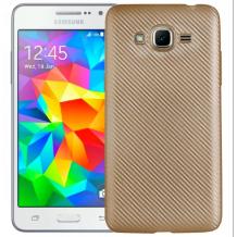 Силиконов калъф / гръб / TPU за Samsung Galaxy J5 2016 J510 - златист / Carbon