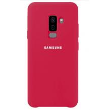Оригинален гръб Silicone Cover за Samsung Galaxy A6 Plus 2018 - розов