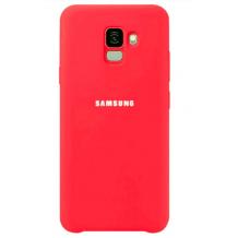 Оригинален гръб Silicone Cover за Samsung Galaxy J6 Plus 2018 - корал