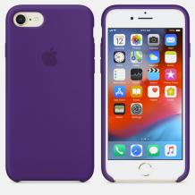 Оригинален гръб Silicone Cover за Apple iPhone 7 / iPhone 8 - лилав