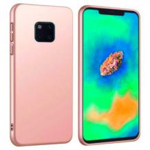 Силиконов калъф / гръб / TPU за Huawei Mate 20 Pro - Rose Gold / мат