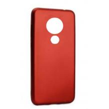 Силиконов калъф / гръб / TPU за Motorola Moto G9 Play - червен / мат