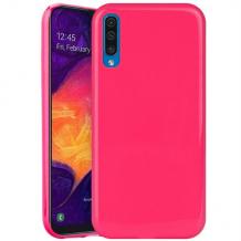 Силиконов калъф / гръб / TPU NORDIC Jelly Case за Samsung Galaxy A70 - розов