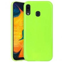 Силиконов калъф / гръб / TPU NORDIC Jelly Case за Huawei P30 Lite - лайм