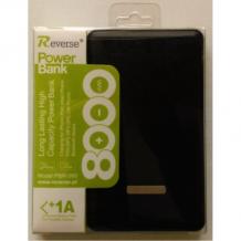 Универсална външна батерия Reverse / Universal Power Bank Reverse / Micro USB Data Cable 8000mAh - чернa