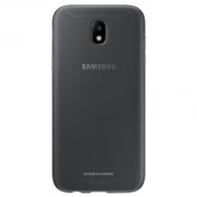 Оригинален гръб JELLY Cover EF-AJ330TBEGWW за Samsung Galaxy J3 2017 J330 - черен