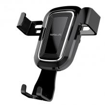 Универсална стойка за кола TOTU Gravity Car Mount за Samsung, Apple, Huawei, Lenovo, LG, HTC, Sony, Nokia, ZTE, Xiaomi - черна / въртяща се на 360 градуса