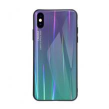 Луксозен стъклен твърд гръб Aurora за Huawei P30 Pro - преливащ / лилав