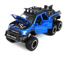 Метален джип FORD RAPTOR F-150 OFF ROAD ALLOY с отварящи се врати