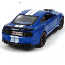 Метална кола Ford Mustang Shelby GT500 с отварящи се врати капаци светлини и звуци 1:32