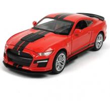 Метална кола Ford Mustang Shelby GT500 с отварящи се врати капаци светлини и звуци 1:32