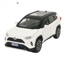 Метална кола Toyota RAV4 с отварящи се врати капаци светлини и звуци 1:32