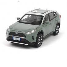 Метална кола Toyota RAV4 с отварящи се врати капаци светлини и звуци 1:32